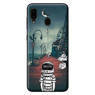 Ốp Lưng Samsung A20 - Vũ Trụ Mặt Trăng
