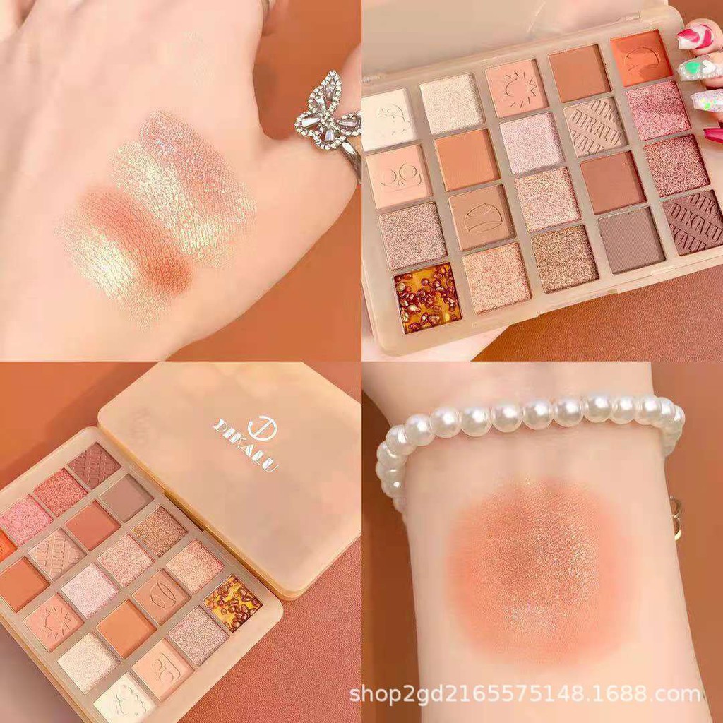 Bảng phấn mắt DIKALU 20 mầu tone cam nâu | BigBuy360 - bigbuy360.vn