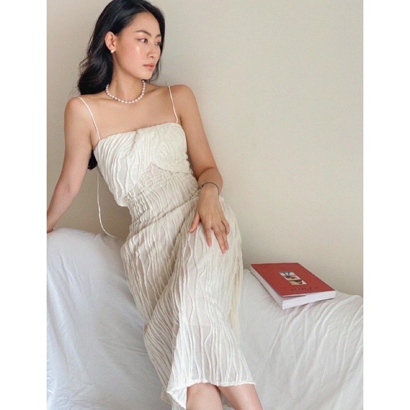 Vòng cổ hạt gạo màu trắng size 8-9y độ sáng 5A