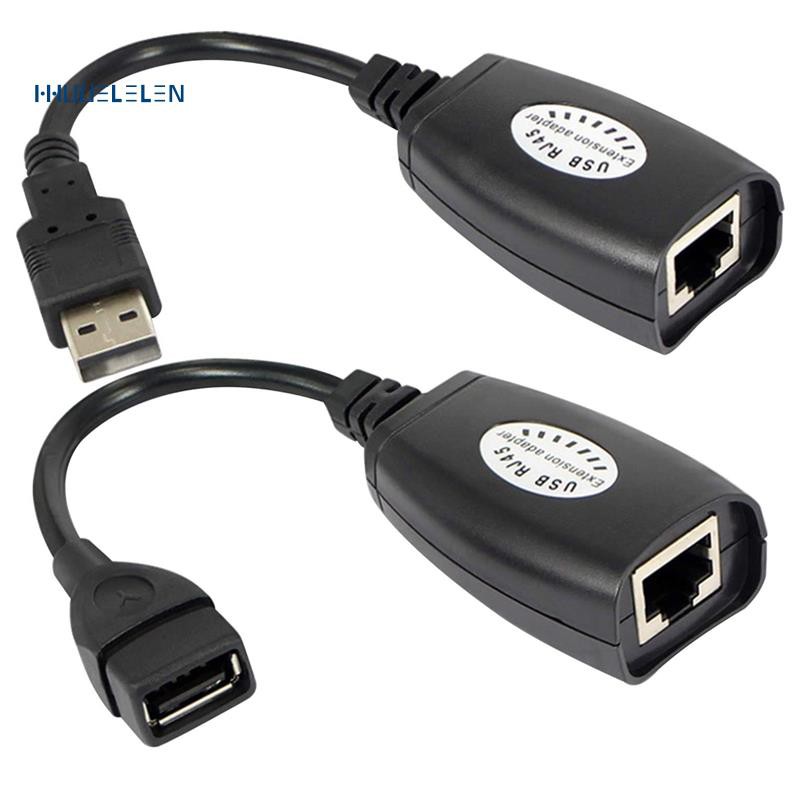 USB to RJ45 RJ 45 LAN Cable Extension Adapter Extender USB to Network Port Signal Amplifier