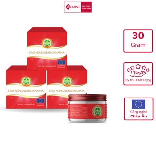 Bộ 3 Cao nóng Cao Sao Vàng STAR DANAPHA 30G/Hộp