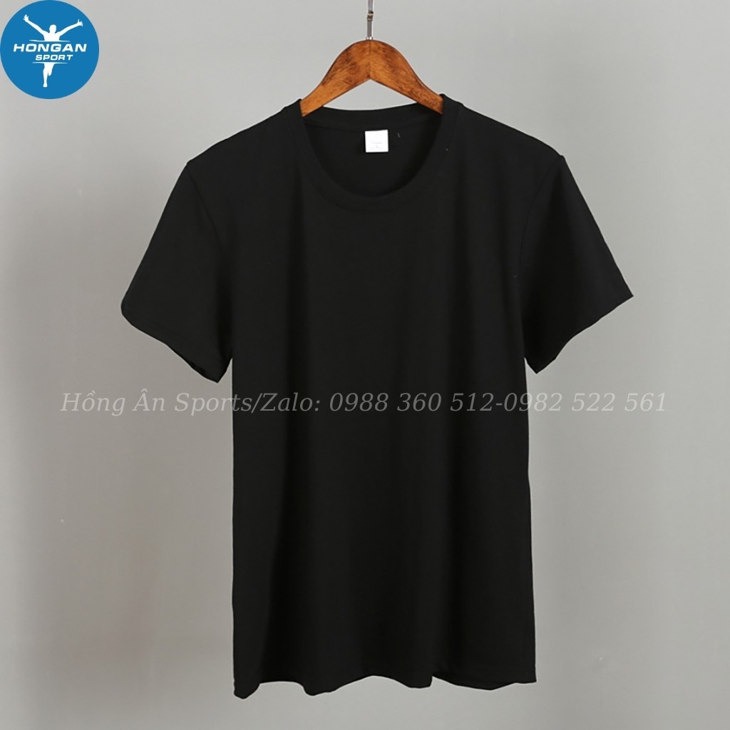 Áo Phông Nam Nữ Áo Thun Trơn Đẹp Basic Ngắn Tay Không Cổ UNISEX Trắng Đen Chất Cotton