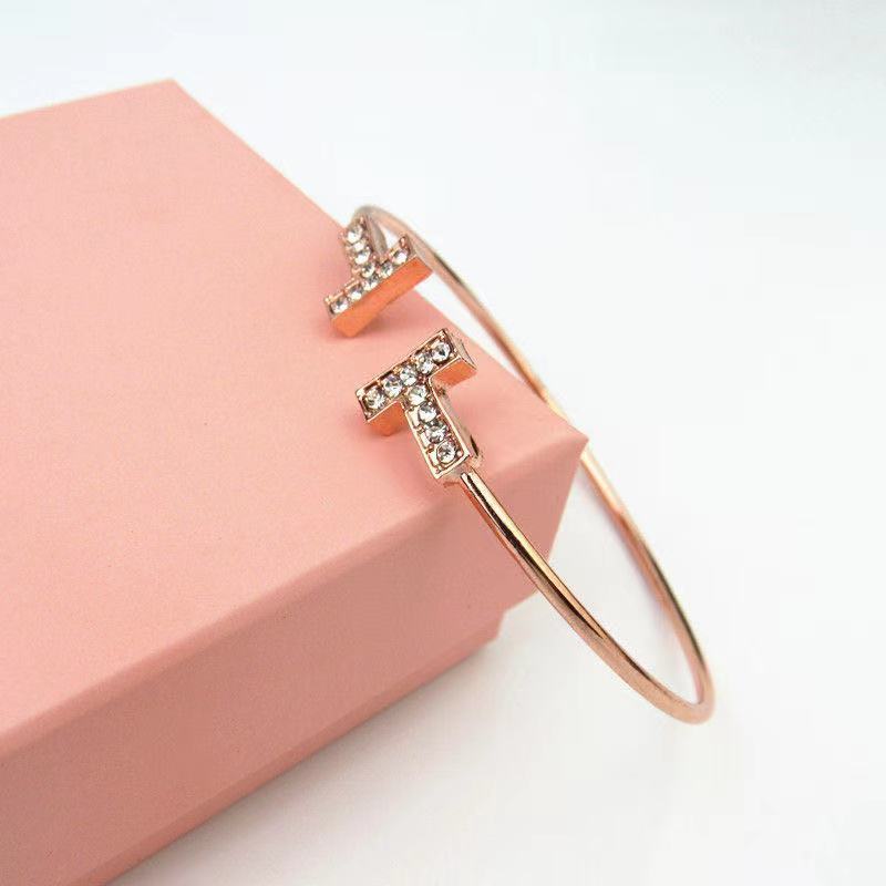 Vòng Đeo Tay Hình Chữ T Đôi Có Thể Điều Chỉnh Thiết Kế Đơn Giản Thời Trang Cao Cấp Haobing Boutiqu Cho Nữ