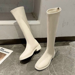 Bốt da mềm gót vuông 3cm