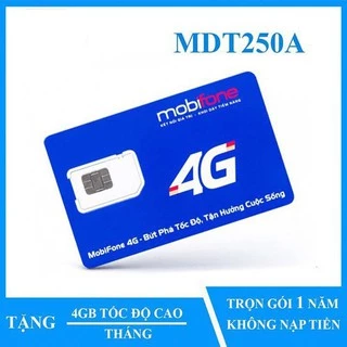 SIM 4G Mobifone F500N / MDT250A Dùng 4G Trọn Gói 1 Năm Không Cần Nạp Tiền