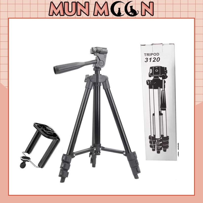 Giá đỡ điện thoại, máy ảnh Tripod-3120, live stream, chụp ảnh cực tiện điều khiển remote tương thích với nhiều dòng máy