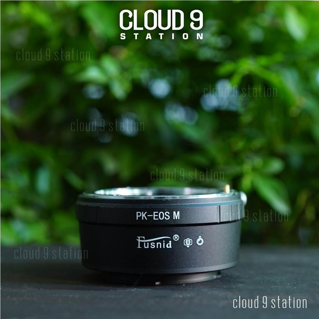 Ngàm chuyển PK-EOSM cho ống kính MF - Pentax ngàm K sang máy ảnh Canon EOS M ( hãng FUSNID )