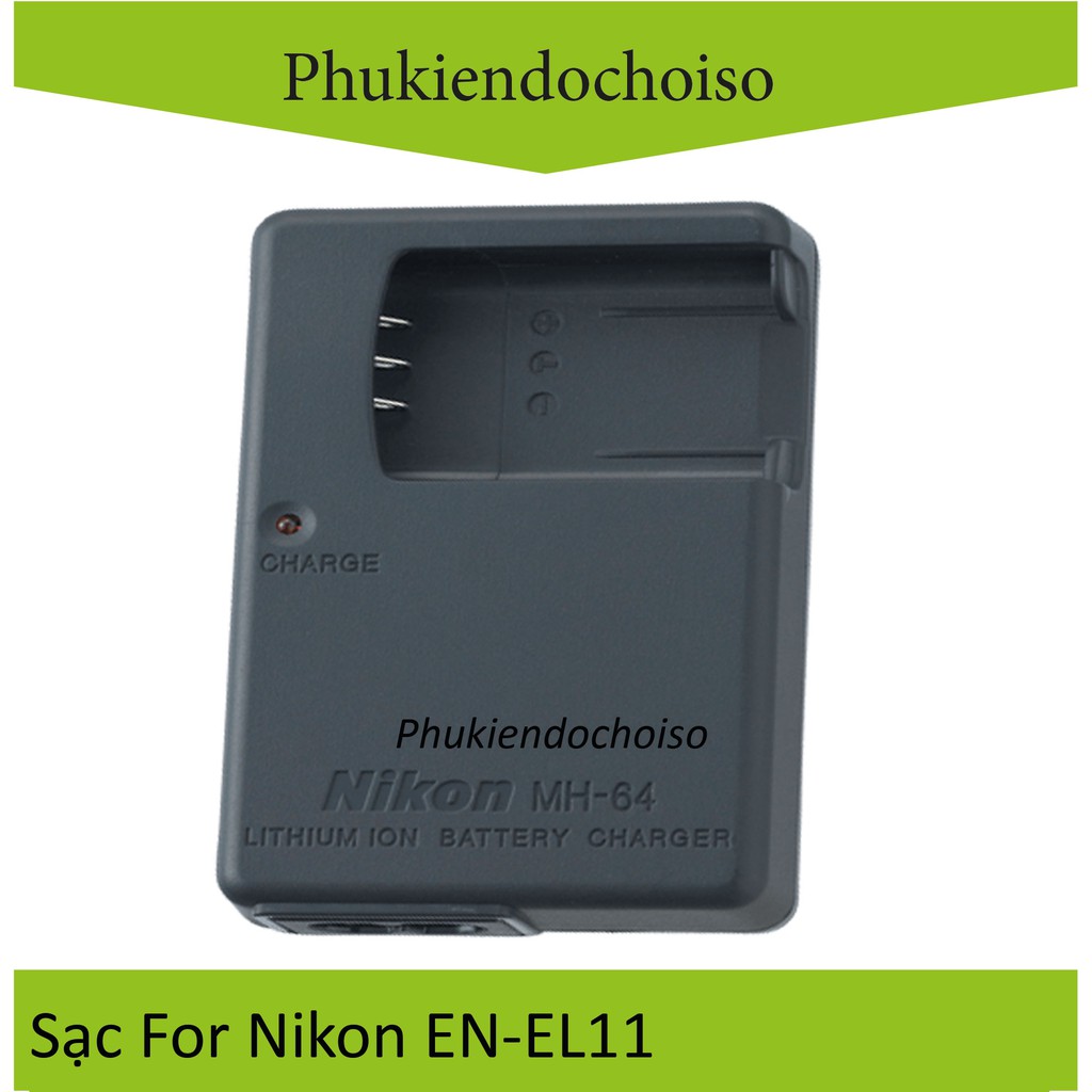 Bộ pin sạc thay thế 1 Pin 1 Sạc máy ảnh Nikon EN-EL11