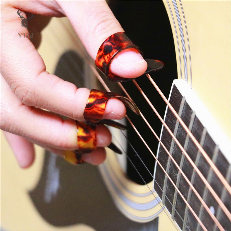Set 10 Móng Gảy Đàn Guitar Bằng Thép Không Gỉ Y1Zj