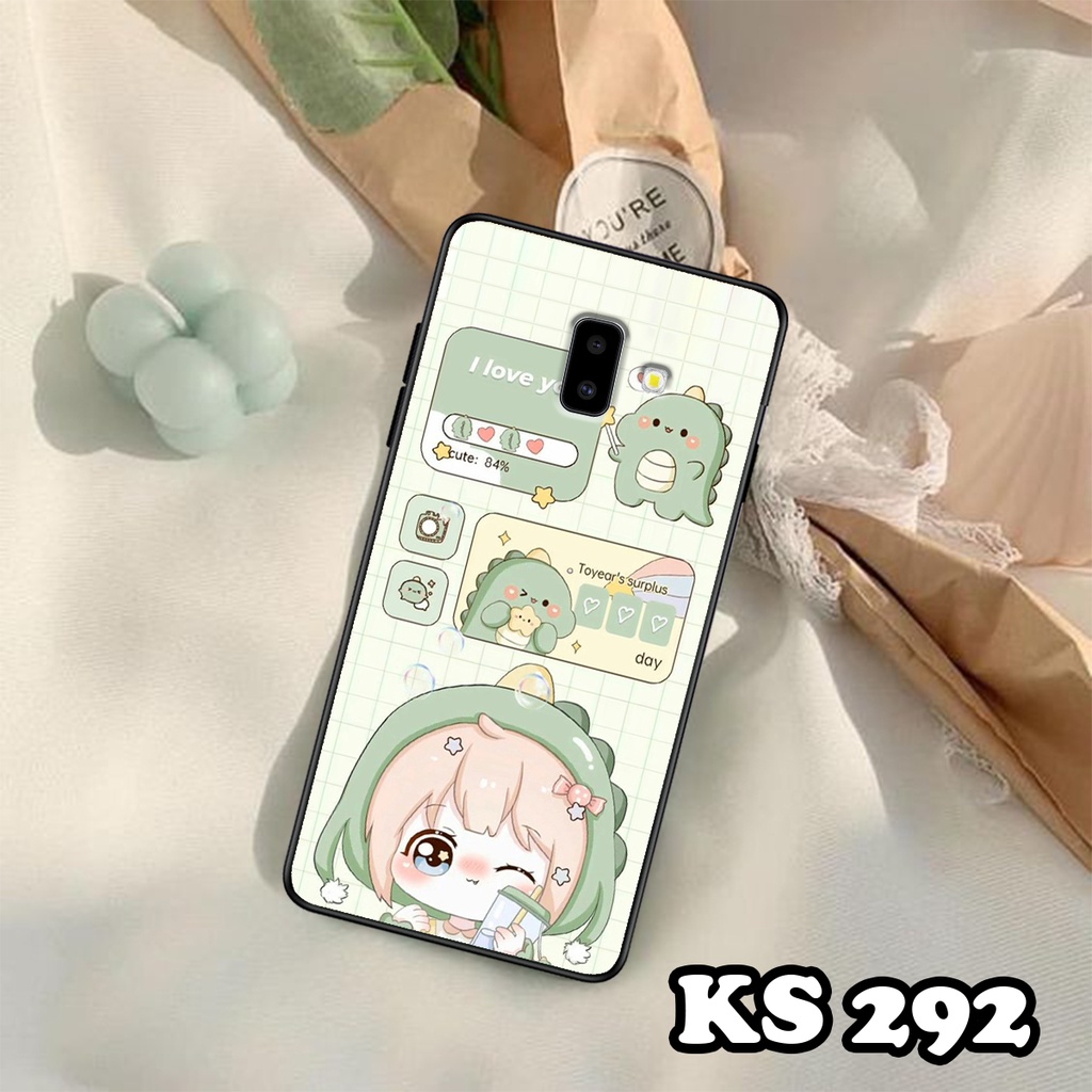 Ốp lưng Samsung J6 2018 - Samsung J6 Plus - Samsung J8 2018 - Ốp in hình khủng long DinoCute - Chất liệu TPU