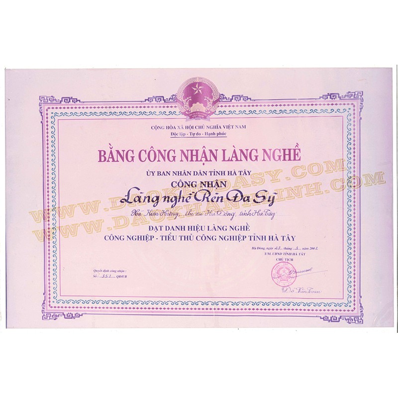 Dao Khánh Linh (dao Đa Sỹ) - Dao Bài thái (dao thái) cán trắng làm bằng THÉP loại 1