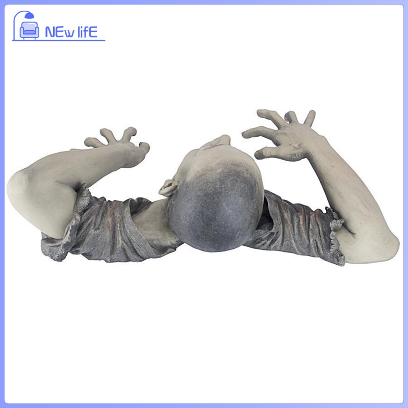 The Zombie of Montclaire Moors Statue Garden Resin Sculpture Outdoor Decoration, Garden Lawn Backyard Statue