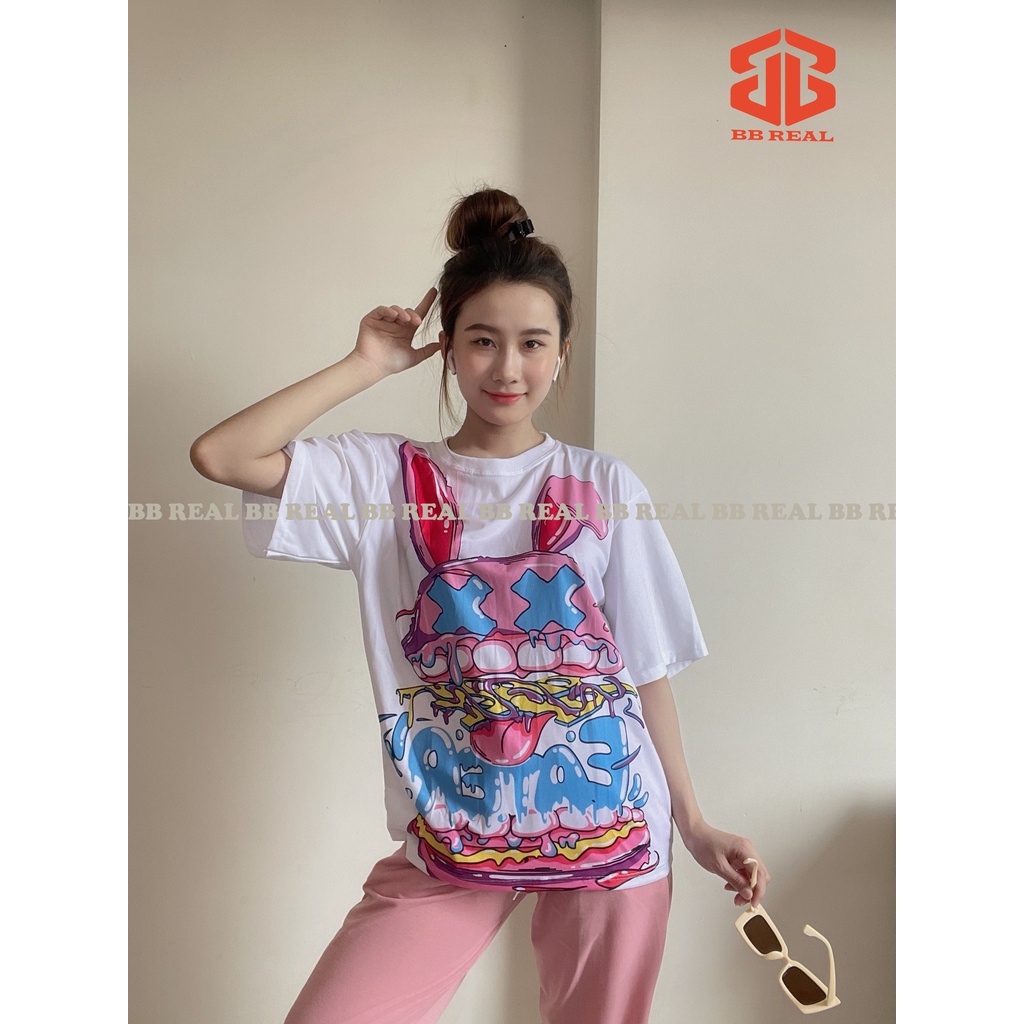 ĐỒ BỘ NỮ THUN RÚT - (Nhiều Màu) Quần Thun Da Cá, ÁO Cartoon, From Rộng Unisex , Freesize Từ 45 - 65KG - BB REAL