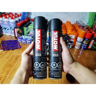 Dưỡng sên Motul C2 chai lớn 400ml dùng cho tốc độ cao hỗn hợp chạy phố