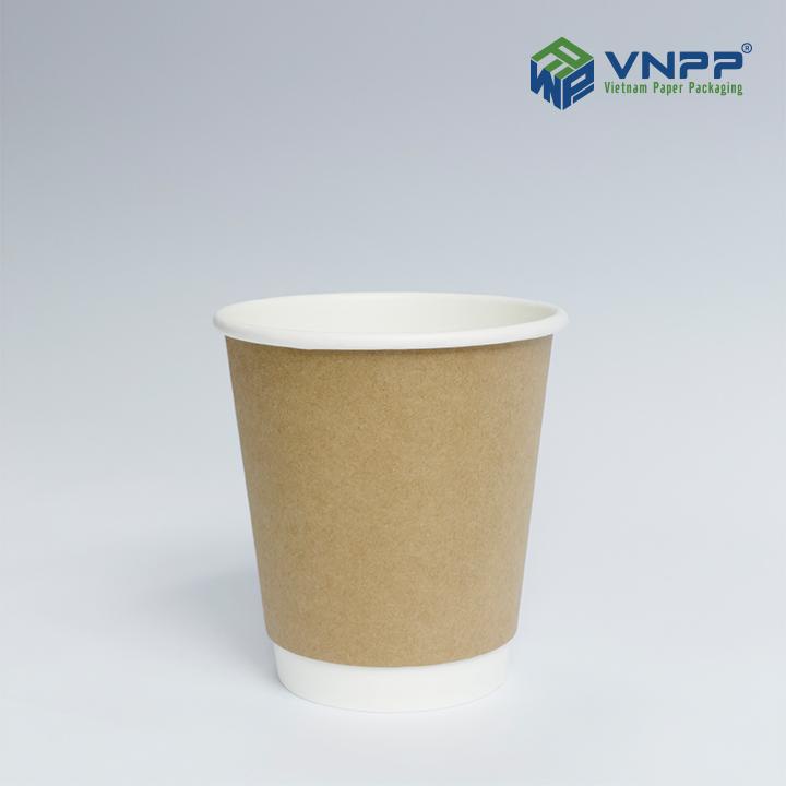 Cốc/ly giấy Kraft 2 lớp 10oz - 300ml