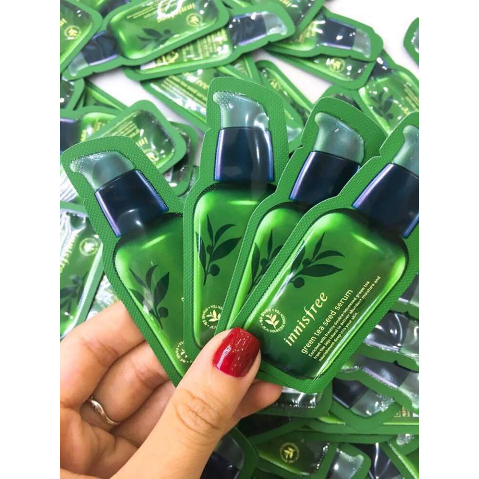 Combo 10 gói sample green tea seed serum (1ml-10ml)