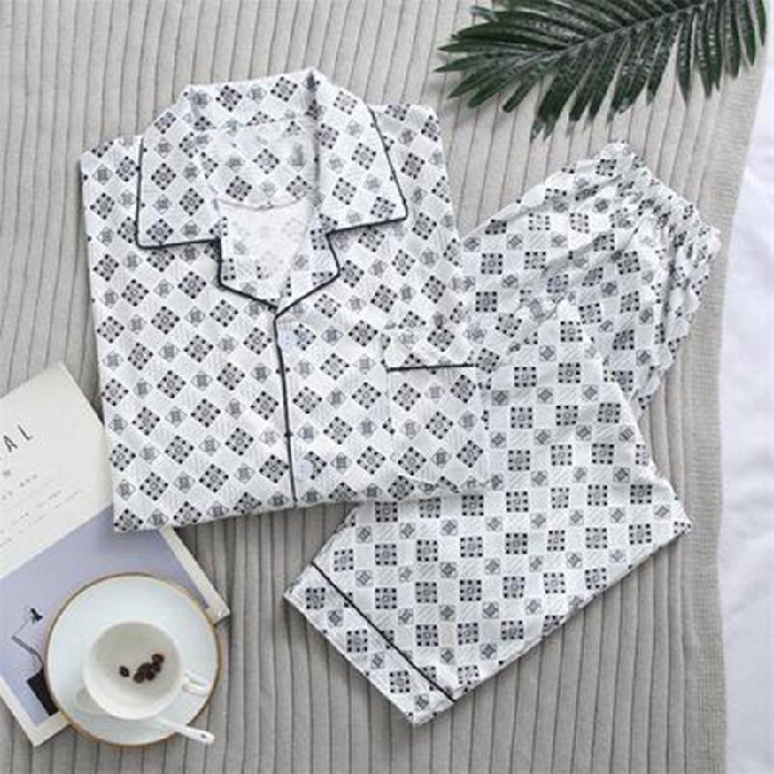 (MớI) Bộ Pijama DàI Tay BằNg Cotton DàNh Cho Nam