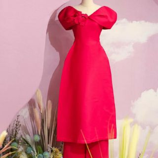 Vải tafta hồng sen