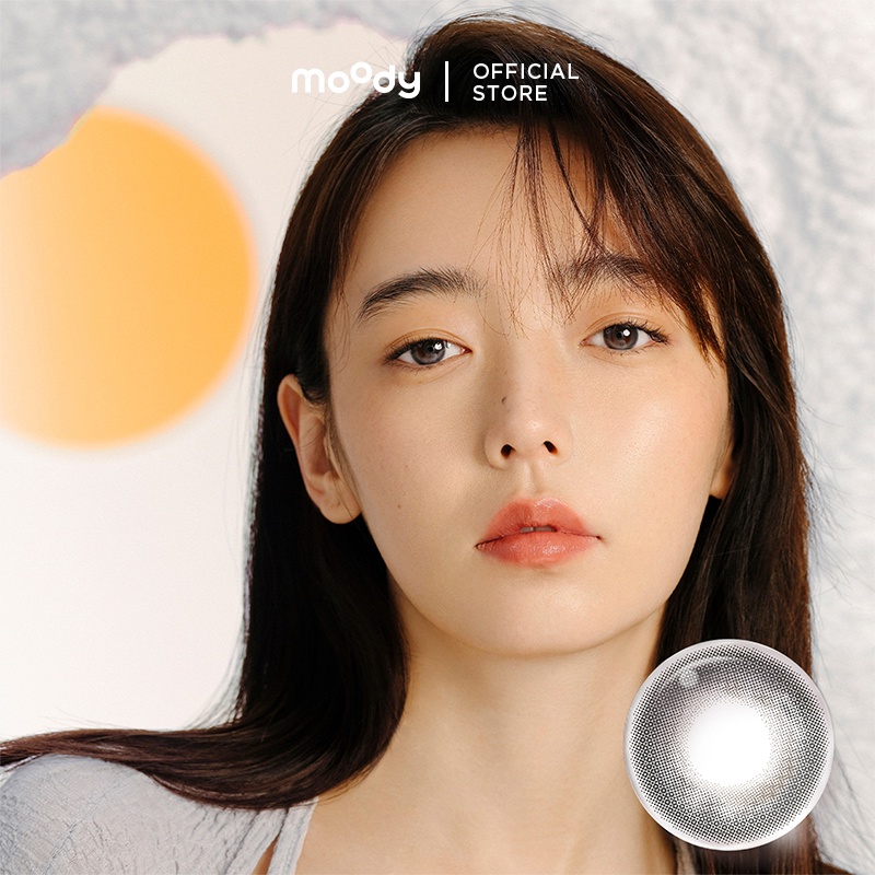 Kính áp tròng màu Moody SNOW BLIZZARD trong bộ sưu tập Bubble Tea đường kính 14.2mm