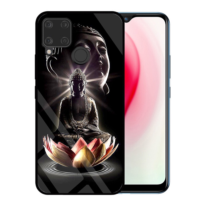 &quot;Ốp lưng Realme C15 &quot; Mặt kính 3D sang trọng_Không Nhòe, Không Phai Hình ( Tim shop )