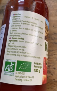 Tương Cà Hữu Cơ ketup 480gr