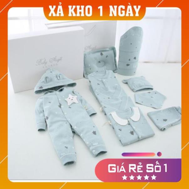 QUÀ TẶNG ĐẦY THÁNG CAO CẤP SET ĐỒ SƠ SINH CHO BÉ