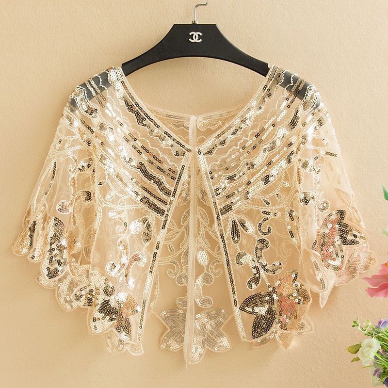 Áo Khoác Mỏng Nhẹ Đính Kim Sa Dành Cho Phụ Nữ Trung Niên Và Trung Niên Assembure Osibit Oly Surure Retrier Surhanxj.My1.16