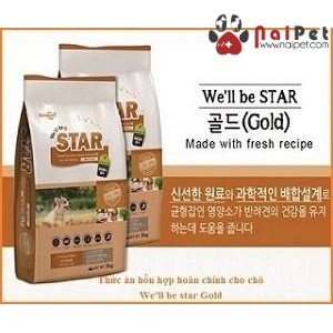 Thức Ăn Hỗn Hợp Cho Chó We’ll Be Star Gold 5kg