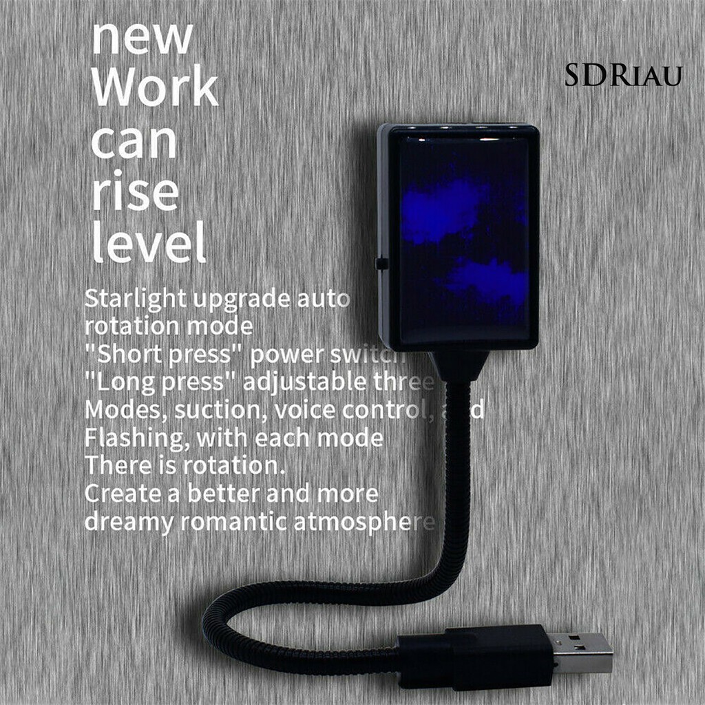 Đèn LED Xoay Tròn Tạo Hiệu Ứng Bầu Trời Đầy Sao Trang Trí Nội Thất Xe Hơi Z