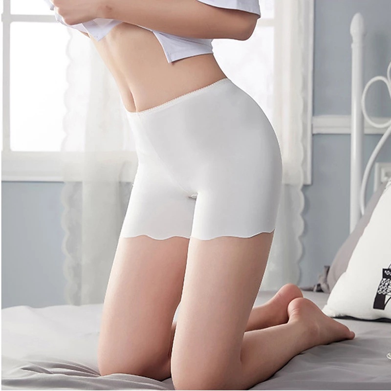 Quần bảo hộ an toàn không đường may lưng cao chất liệu lụa lạnh nylon siêu mềm thoáng khí chống trượt cho nữ