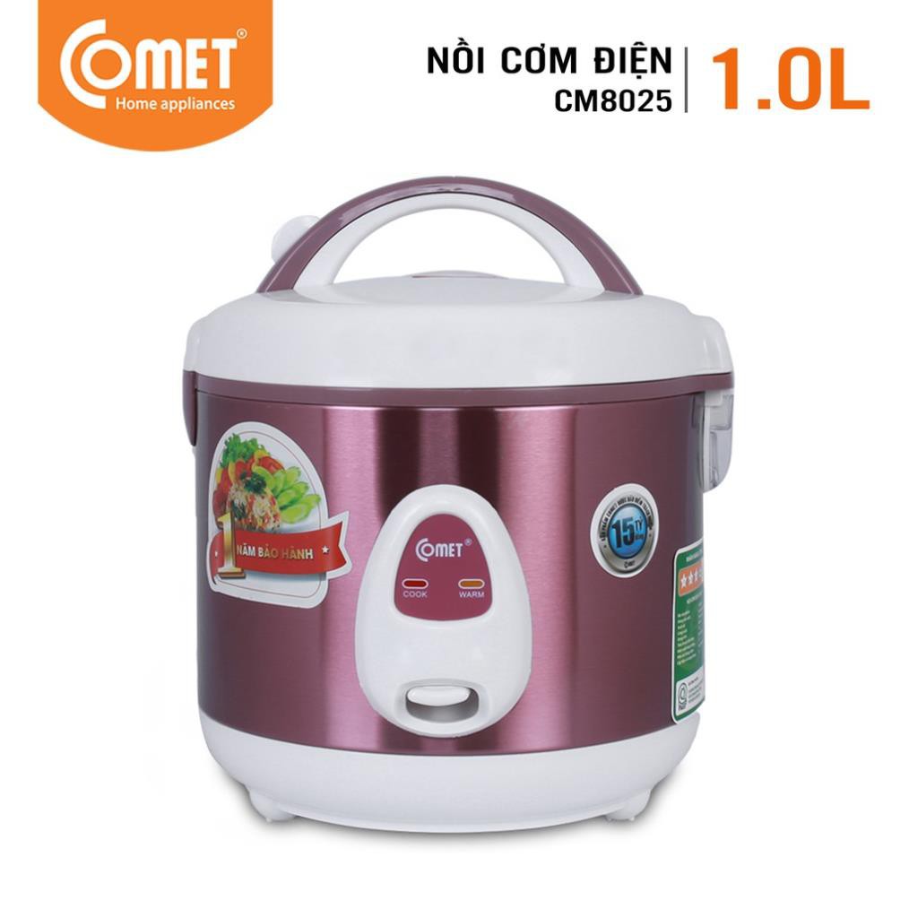 Nồi cơm điện nắp gài 1.0L COMET - CM8025 | WebRaoVat - webraovat.net.vn