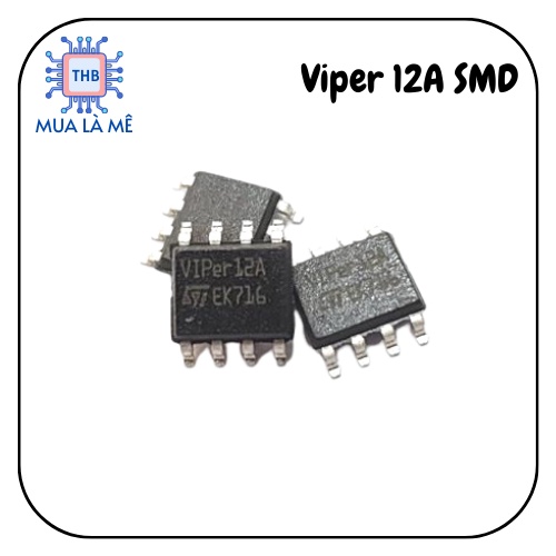 IC nguồn Viper 12A/12A smd chính hãng chất lượng tốt.