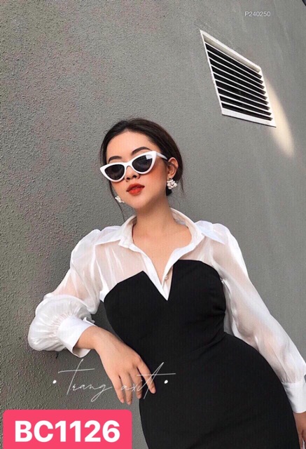 Đầm xoè thun gân bayby TRIPBLE T DRESS dễ thương - Free size đến 54kg