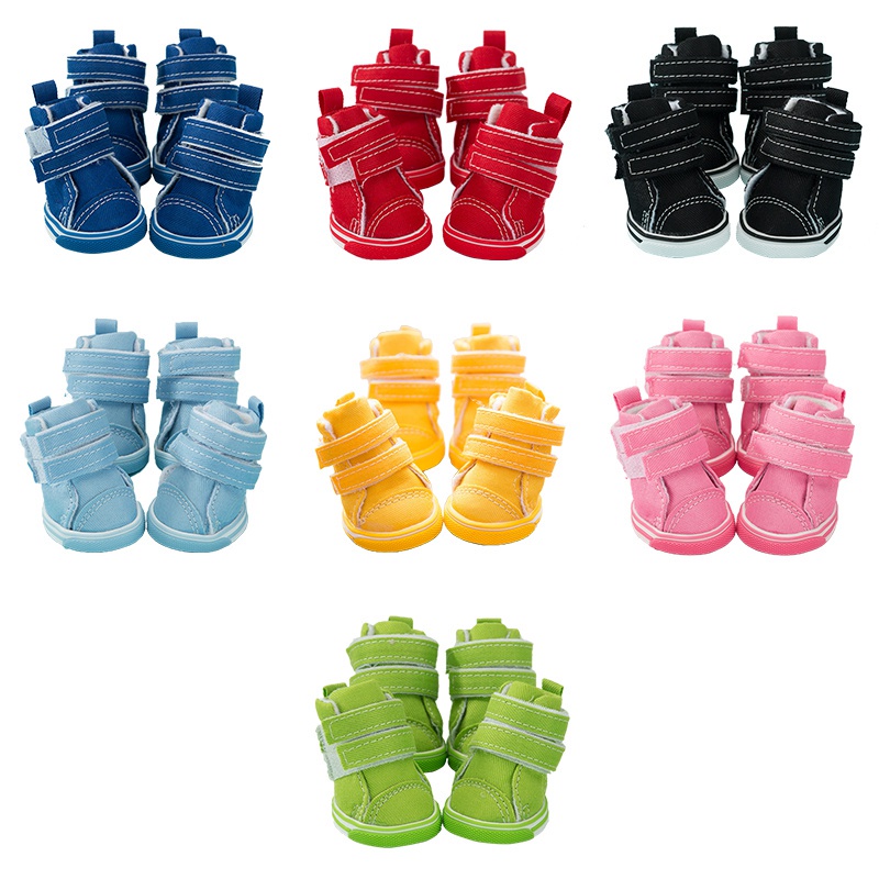 Set 4 Giày Thể Thao Chống Trượt Cao Cấp Cho Thú Cưng