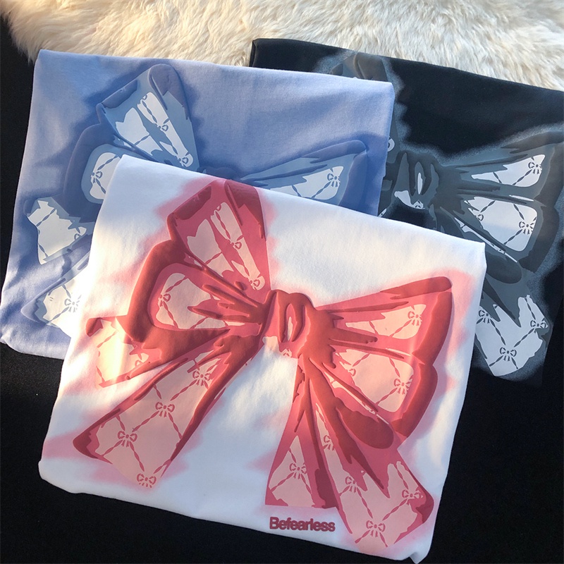 SUXI Áo Thun Tay Ngắn Cổ Tròn Dáng Rộng Thời Trang Mùa Hè Dễ Phối Đồ Cho Nữ