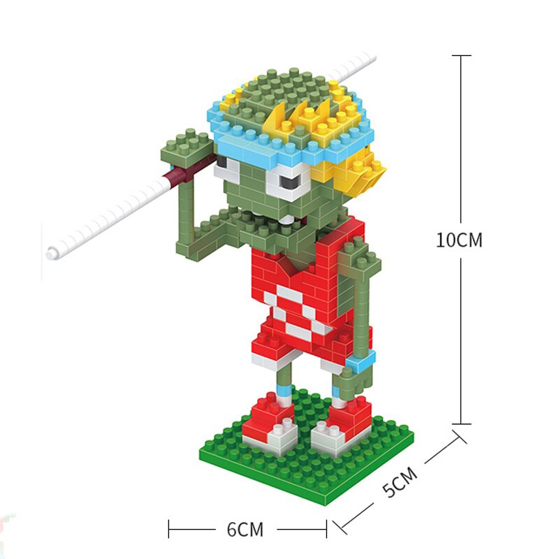 Mô hình lắp ráp lego họa tiết Plants Vs. Zombies