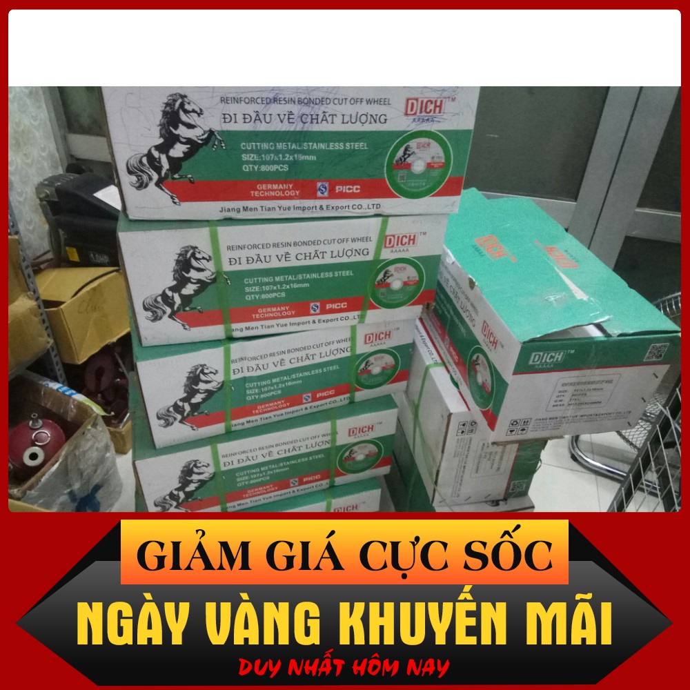 [HÀNG CHÍNH HÃNG] [ ẢNH THẬT]   ĐÁ CẮT 100MM NGỰA XANH 1 HỘP 50 VIÊN  [CHO KHÁCH XEM HÀNG]