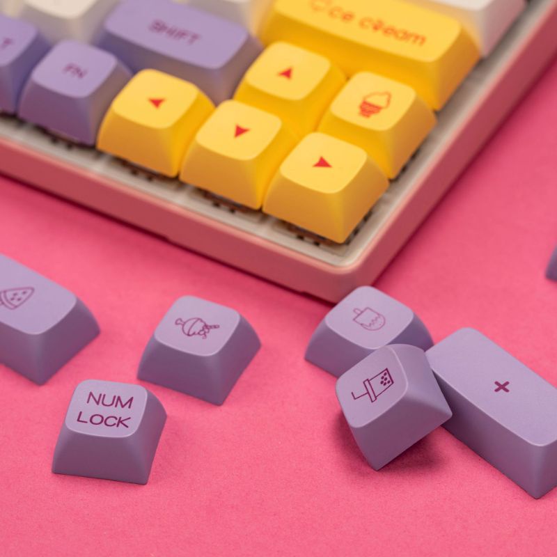 Keycaps XDA ICE CREAM 124 nút dành cho phím cơ