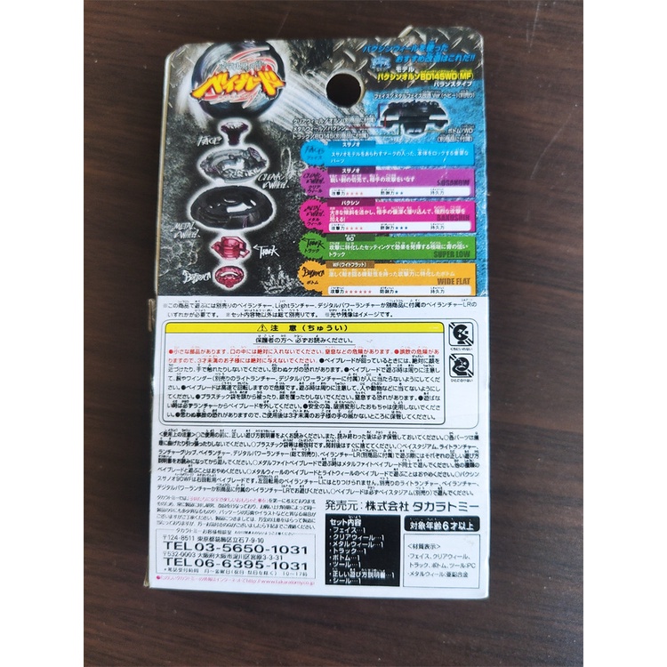 Đồ Chơi Con Quay TAKARA TOMY BEYBLADE 4d Phiên Bản Nhật Bản Chính Hãng