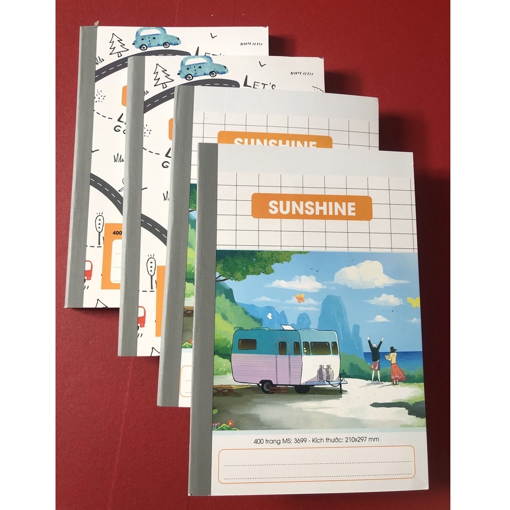 Sổ may gáy Sunshine A4 HẢI TIẾN 400 trang cao cấp