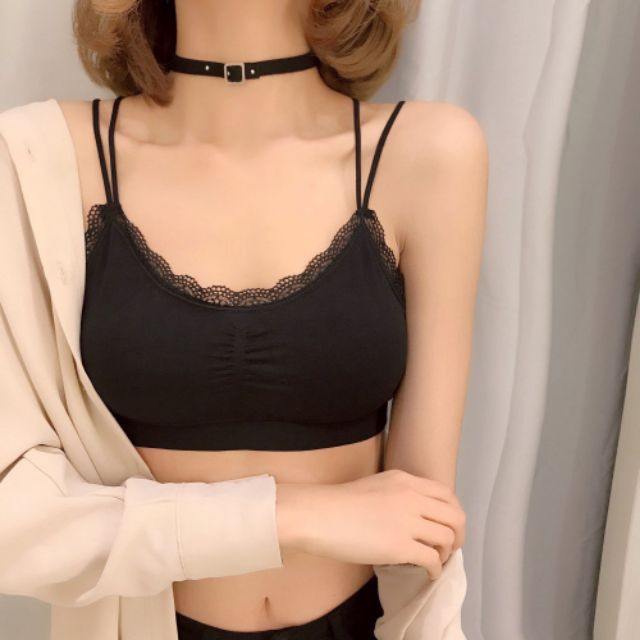 ÁO LÓT THUN GÂN PHA REN 617  (HÀNG LOẠI 1) | BigBuy360 - bigbuy360.vn