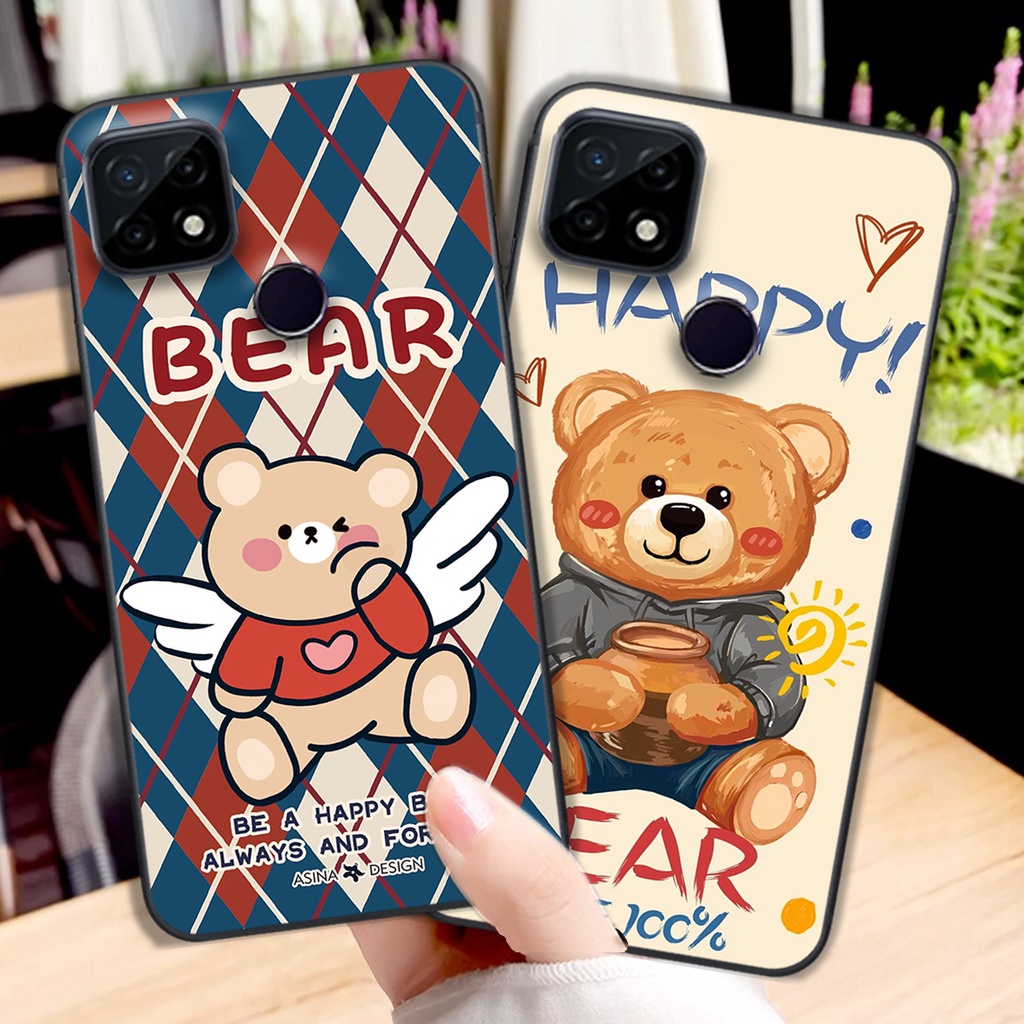 Ốp lưng Realme C20 / Realme C21Y / Realme C25 / Realme C25S in hình cute, mẫu chú gấu siêu đẹp- GIÁ RẺ