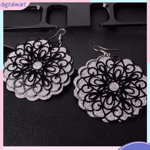 Hoa Tai Dáng Tròn Vintage Thời Trang Phong Cách Cho Nữ