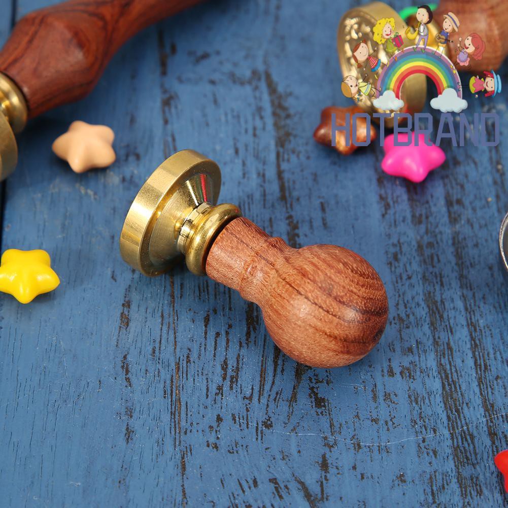 Con Dấu Tay Cầm Bằng Gỗ Phong Cách Retro