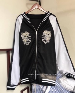 Khoác bomber rồng thêu