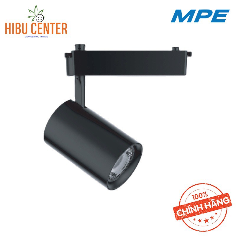 Đèn LED Chiếu Điểm Thanh Ray Track Spot Light MPE Màu Đen Series TSLB 8W | 12W | 20W | 25W | 30W Hàng Chính Hãng