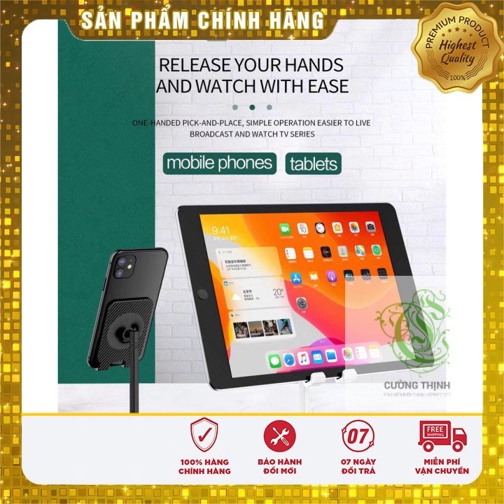 Giá đỡ 2 điện thoại để bàn thông minh để livestream, học online giá rẻ