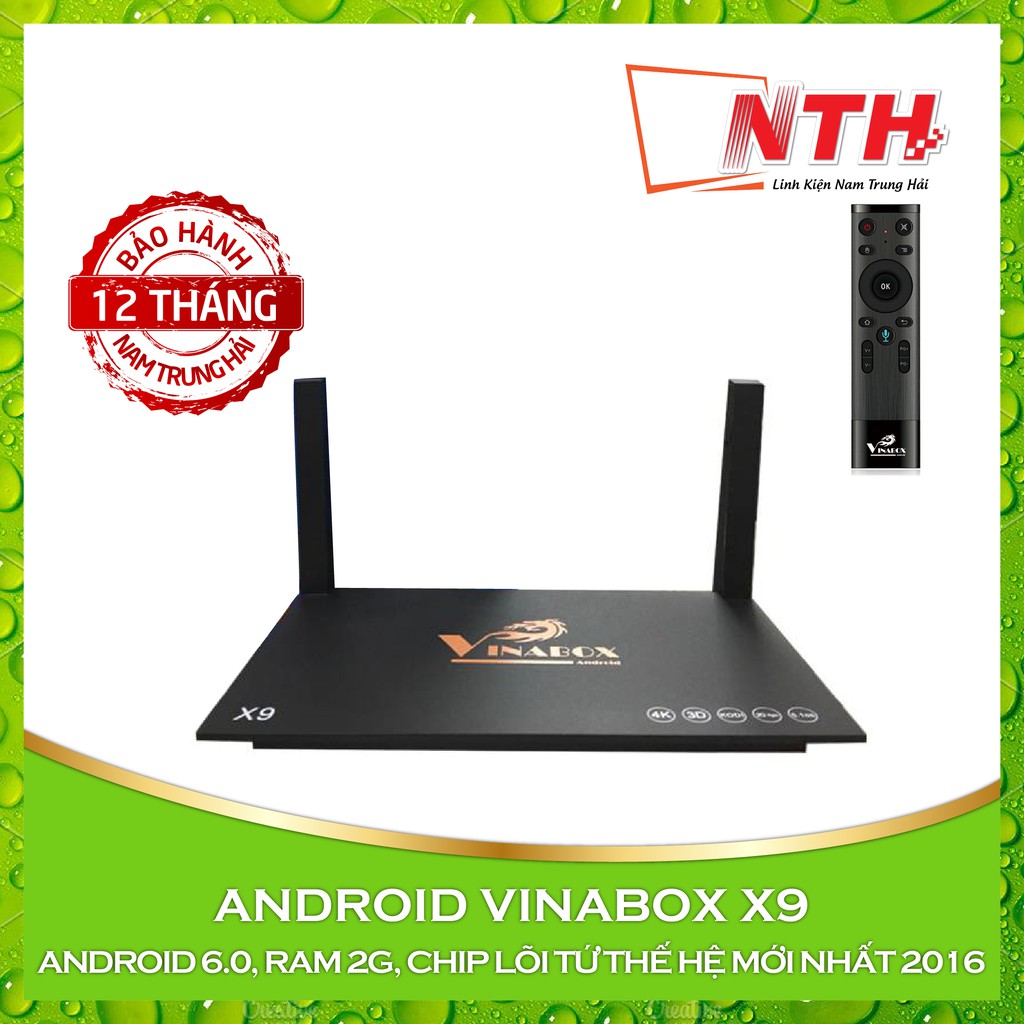 [Tặng chuột bay Km650V] Android Tv Box Vinabox X9