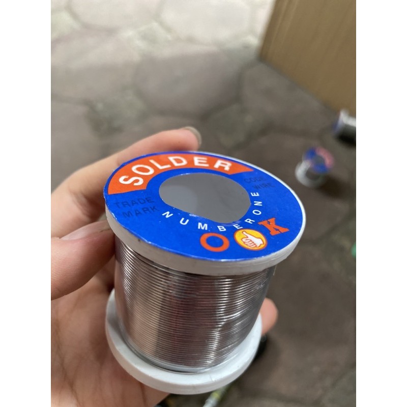 Thiếc Hàn SOLDER-Ok 0.8mm Cuộn To 100g Chất Lượng Cao, nhựa thông 15g, đầu mỏ hàn 50 chiếc