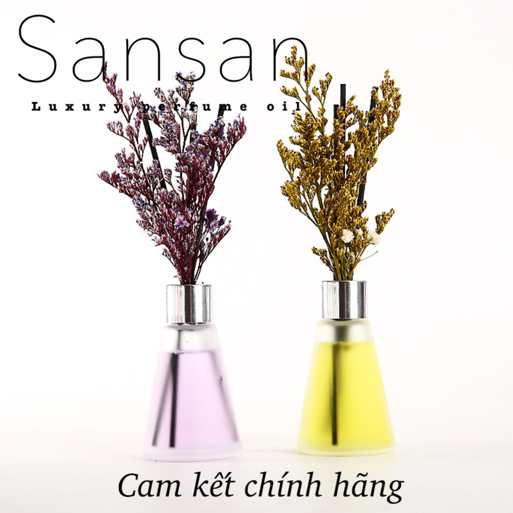 Tinh Dầu Thơm Phòng Sansan,Tinh Dầu Khuếch Tán, Bình Bông Đủ Màu (50ML)